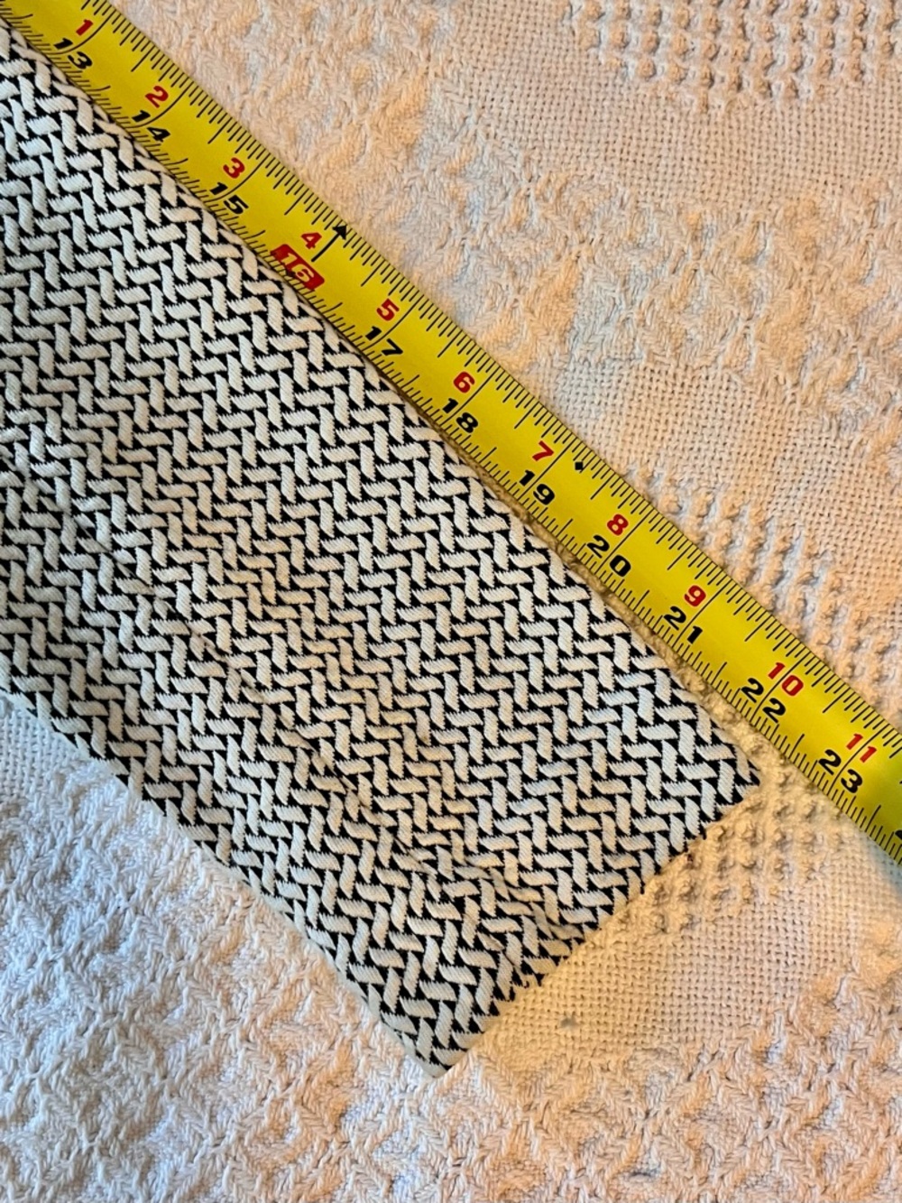 Talbots Black and White Knit-Textured Single-Button Blazer - Picture 7 of 8